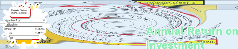 Calculate annual return on investment